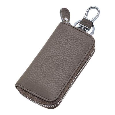 Natty & Company Key Case, Key Holder, Carabiner, Bag Accessory, Purse, Wallet, Key Ring, Key Holder, Multi-Case, Genuine Cowhide Leather, Key Hook,