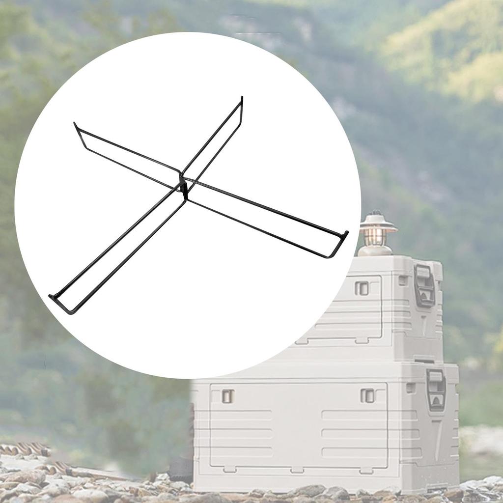 T Tooyful Folding Cooler Stand, Stainless Steel CoolerWater Stand, Luggage Stand, Water Jug Stand, Compact Storage, Universal Stand, Suitcase Rack,