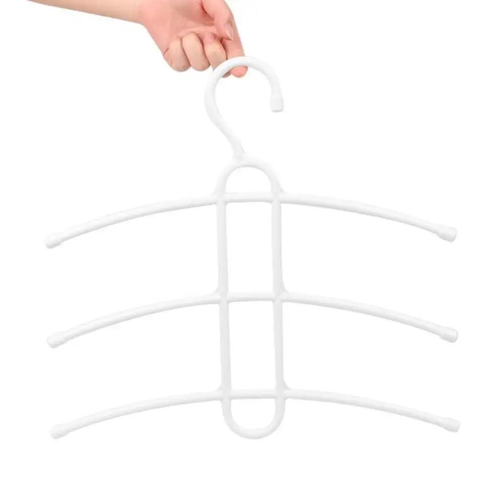 Anti-skid Hanger Hook 3 Layer Wardrobe Organizer Clothes Hanger Clothes Rack Space Saver