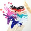 Fashion New Lady Sexy Solid Color Lace Hollow Thin Belt Perspective Butterfly Woven Thong