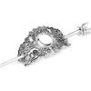 Vintage Nordic Metal Hollow Butterfly Hair Stick For Women Men Fashion Silver Color Viking Amulet Handmade Alloy Hair Accessory