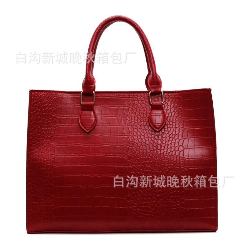 Große Tragetasche Damen neue trendige Mode vielseitige tragbare Schultertasche