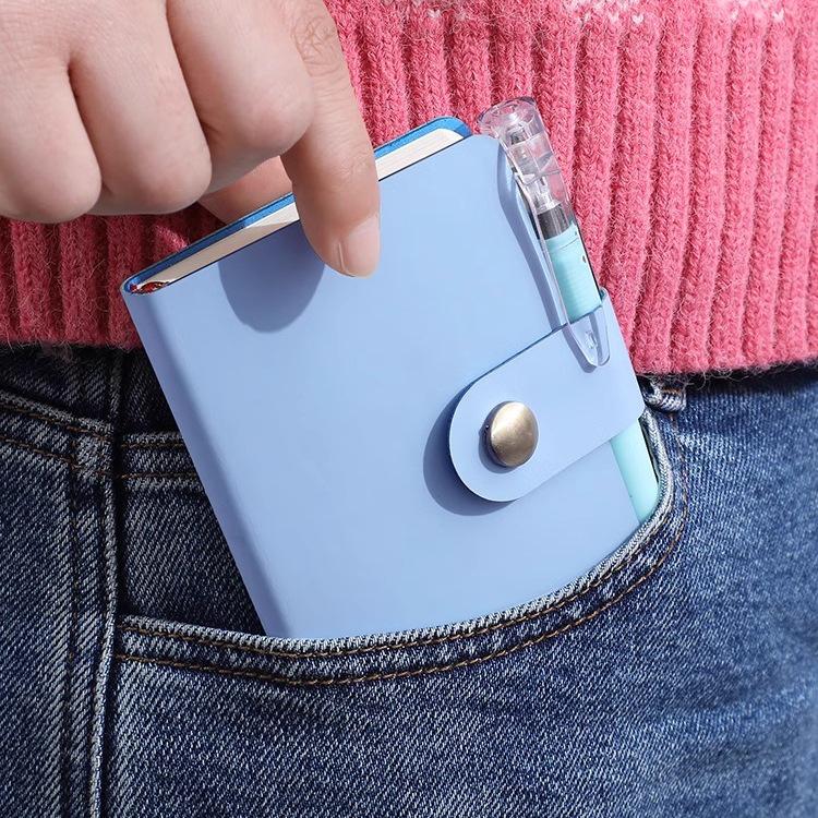 B6 Mini Notebook: Stylish Pocket Diary with Buckle - Lined A7 Pages