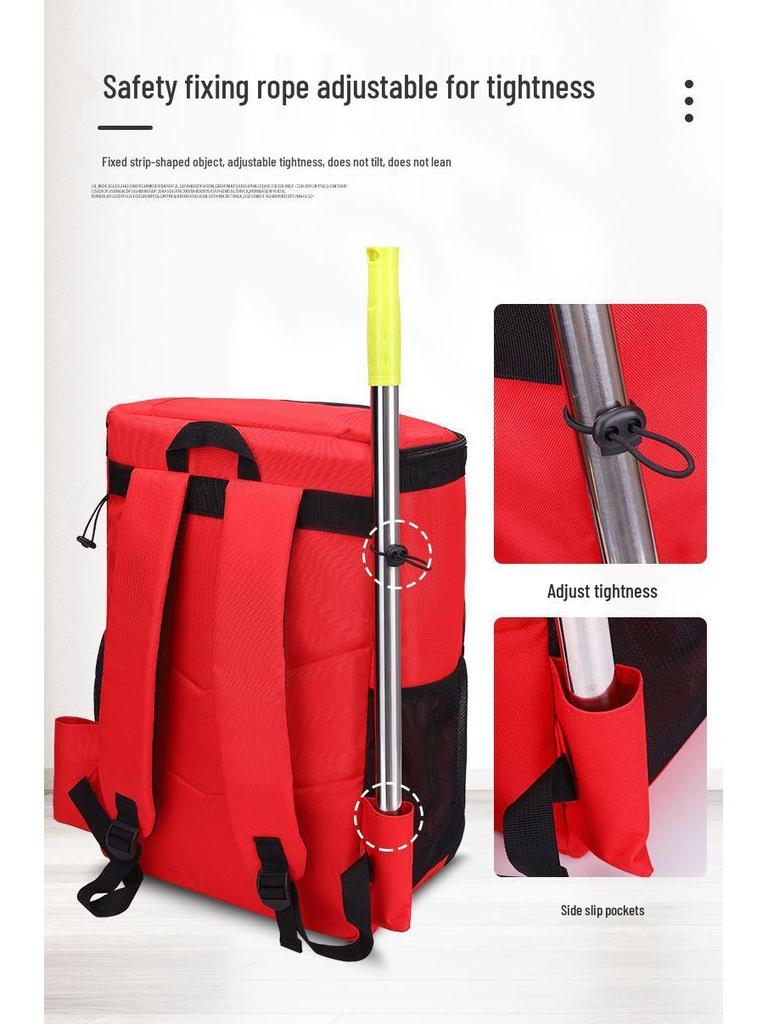 Large Household Cleaning Tool Backpack - Double Shoulder, Ideal for Home Appliance Repair and Storage