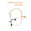 Adjustable Water Circulation Flushing Head Portable Shampoo Bowl Waterfall Head Spa Flushing Bed Bent Pipe Accessories
