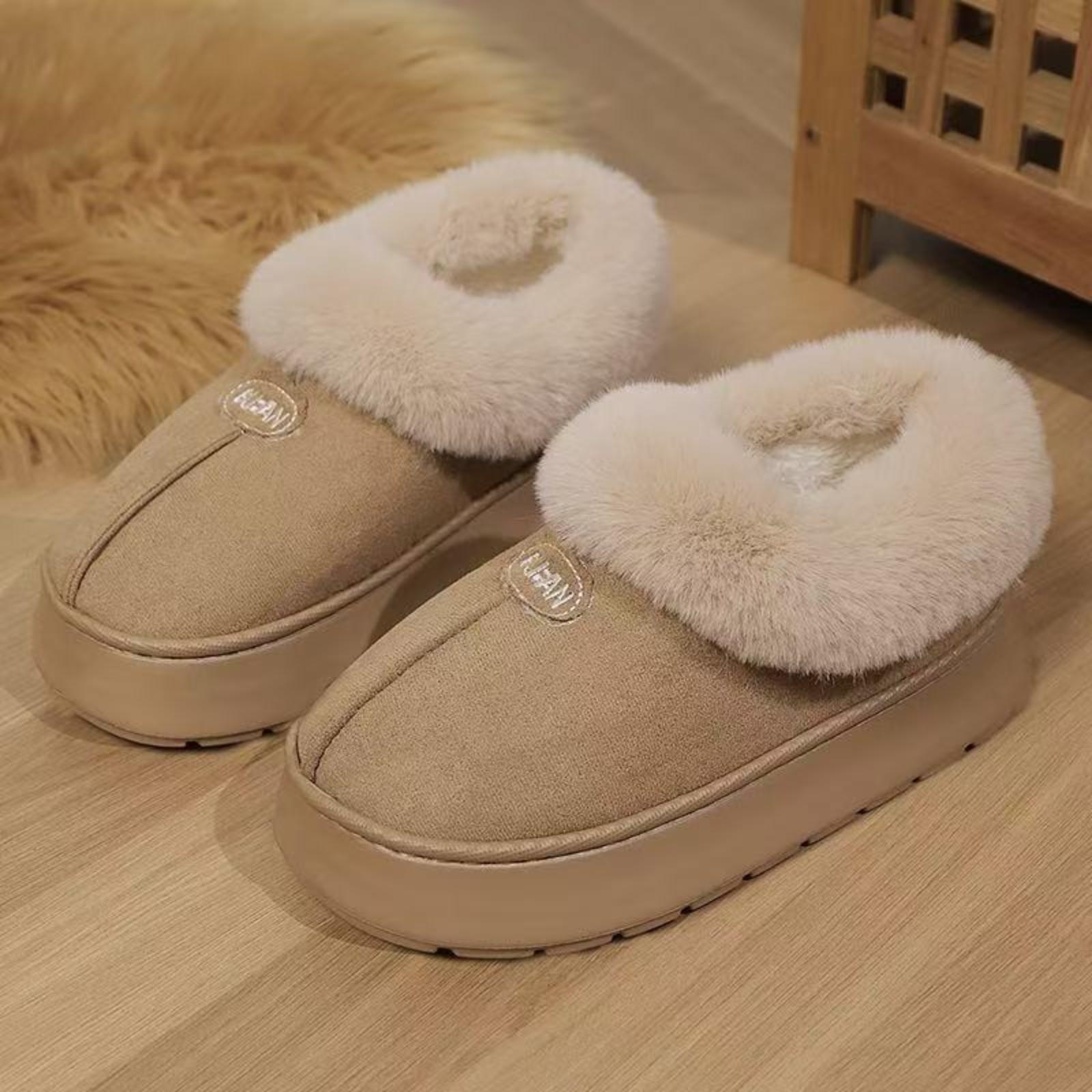 

Cotton Shoes Winter Cotton Slippers For Men And Women Couples Indoor And Outdoor Fashionable Warm Shoes 44 хакі