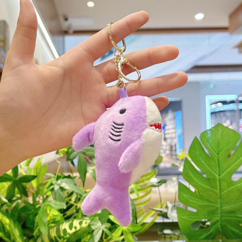 Plush Shark Keychain Doll - Cute Bag Charm & Wedding Toss Accessory