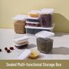 17-Piece Food-Grade Plastic Fresh-Keeping Storage Box Set for Refrigerator - Perfect for Grains, Fruits, and Vegetables.