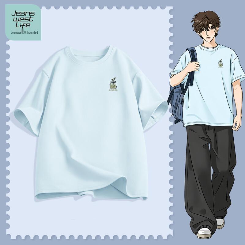 

JEANSWEST LIFE Men s Pure Cotton Short Sleeve T-Shirt 3XL