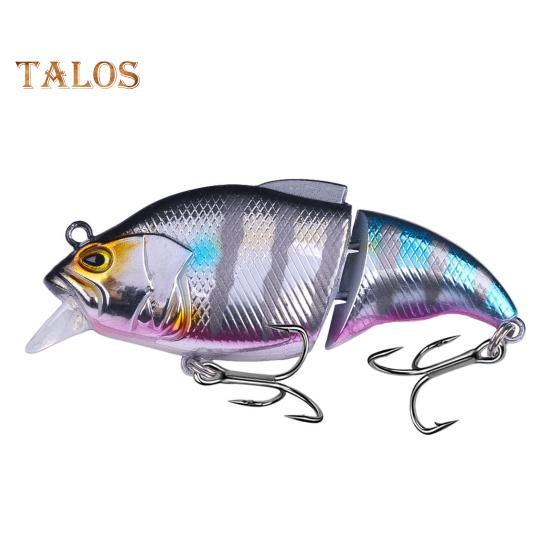 

7,5 см/12 г многосоставная рыболовная приманка VIB с крючками, реалистичная двухсекционная жесткая искусственная приманка для пресноводной и соленой рыбалки F