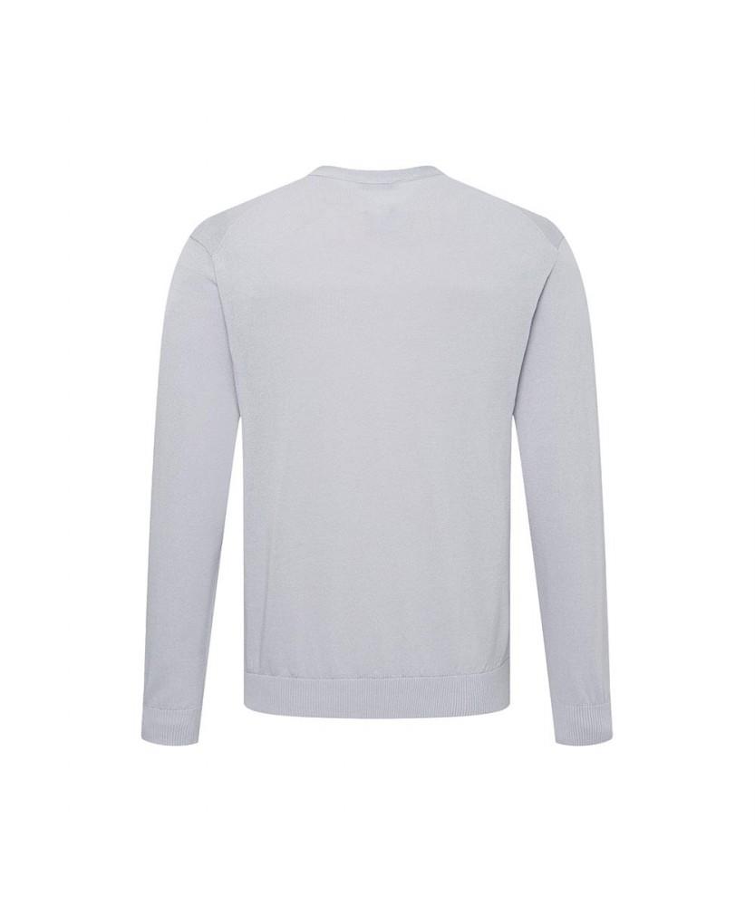 Dagseusyeocheu Cotton Blend V-Neck Cardigan Comfort Slim Fit Gray_Dms1Swcd200G1