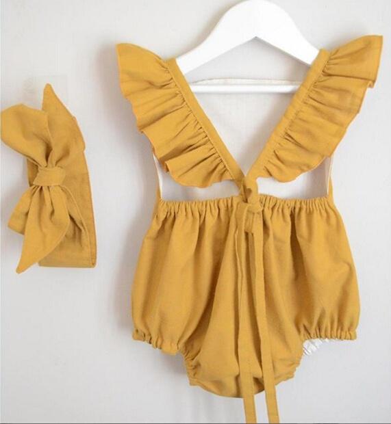 Buy Toddler Infant Baby Girl Romper Bodysuit Jumpsuit Sunsuit Outfits
