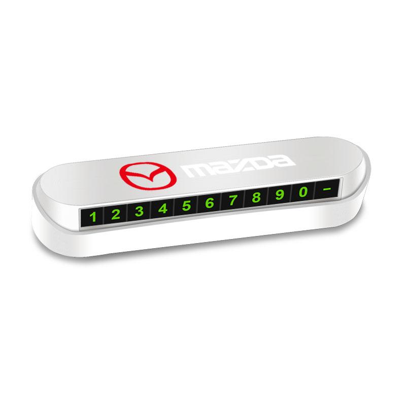 Stylizacja Samochodu Tymczasowa Karta Parkingowa Karta z Numerem Telefonu Tabliczka z Numerem Telefonu Dla Mazda 3 6 CX5 2 CX3 CX9 MX5 RX8 Axela Demio MS CX5 Axela Demio Atenza