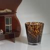 Tortoiseshell cup 1 piece glass leopard pattern water cup