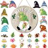 29 Pcs Easter Interchangeable Wooden Gnome Decor Holiday Seasonal Gnome Decorations with Magnet Pieces and Detachable Hat Easter Gnomes Welcome Sign