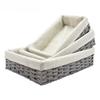 Handmade Woven Seagrass Storage Basket Organizer Bin for Desk Shelf Closet Farmhouse Decor for Snacks & Cosmetics
