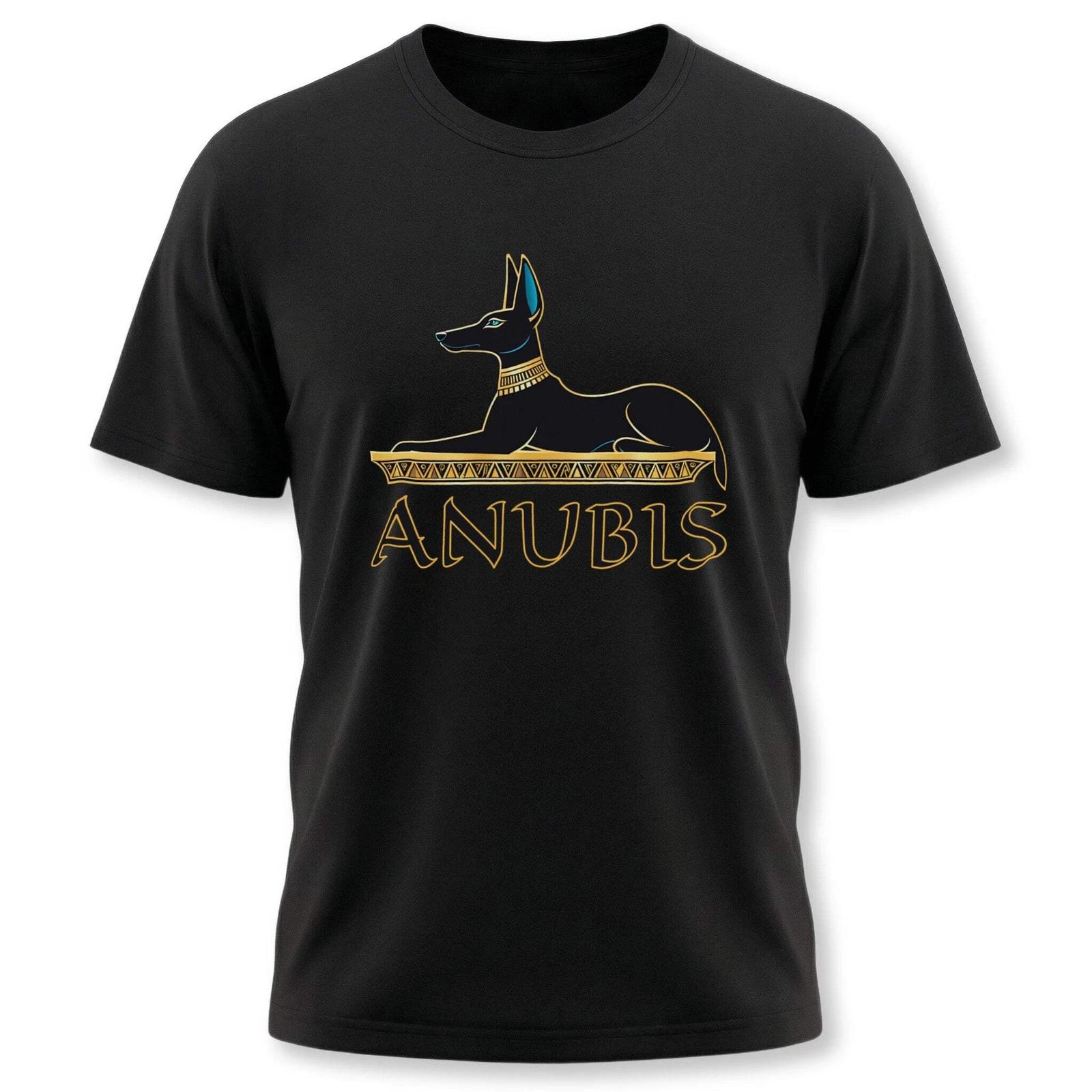 Anubis Egyptian God T-Shirt | Egyptian Mythology Graphic Print Tee Shirt S