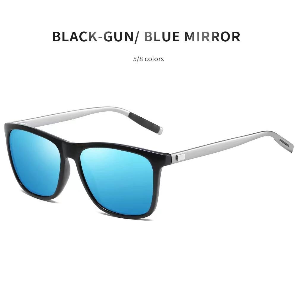 Retro Style Rectangular Frame Sunglasses For Men Classic And Fashionable Outdoor Fishing And Driving Glasses
