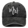 Adjustable Mr Mrs Embroidery Caps Washed Cotton Outdoor Sunscreen Hats Couple Baseball Hats