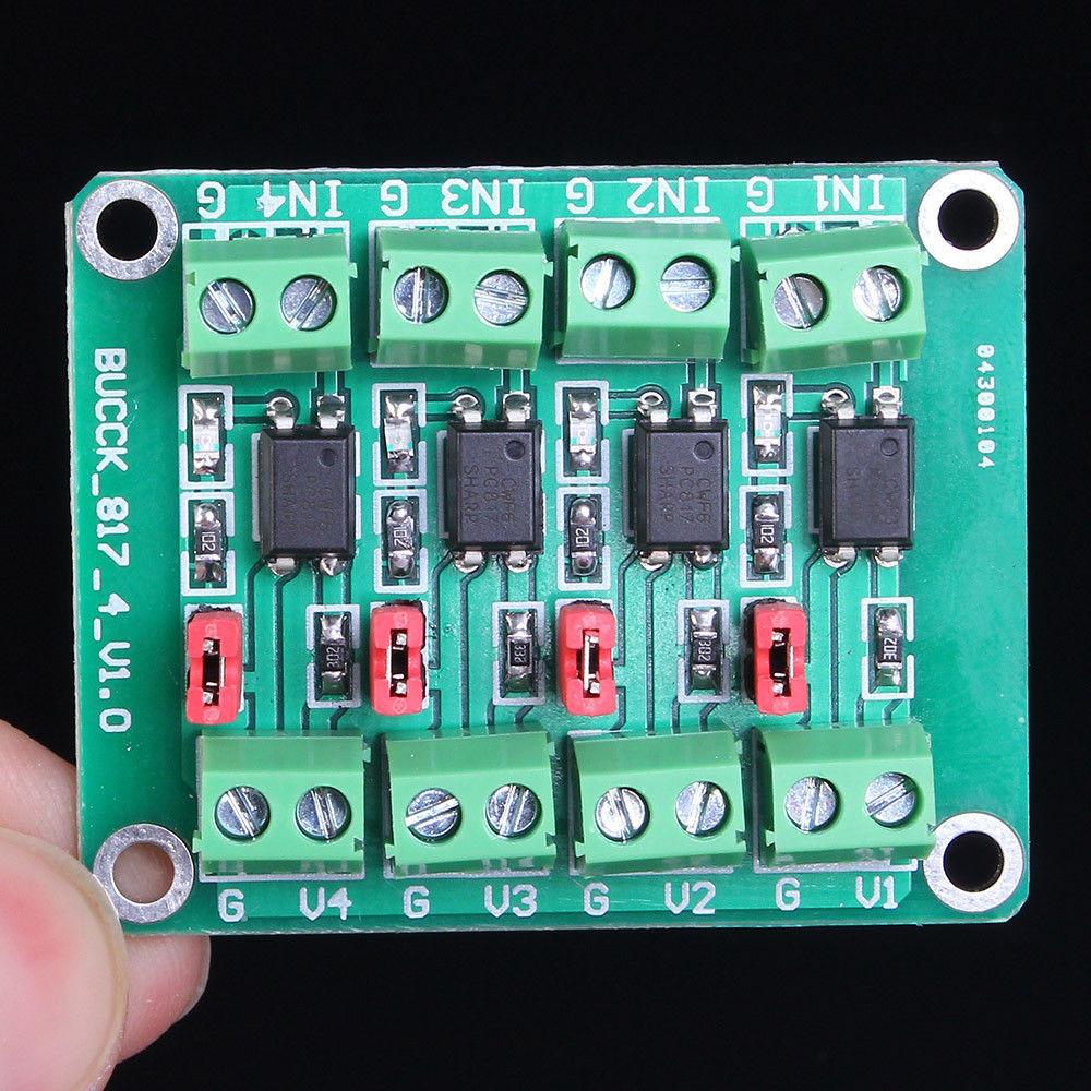 2/4 Channel Optocoupler Isolation Board Voltage Converter Adapter Module 3.6-30V Driver Photoelectric Isolated Module PC817