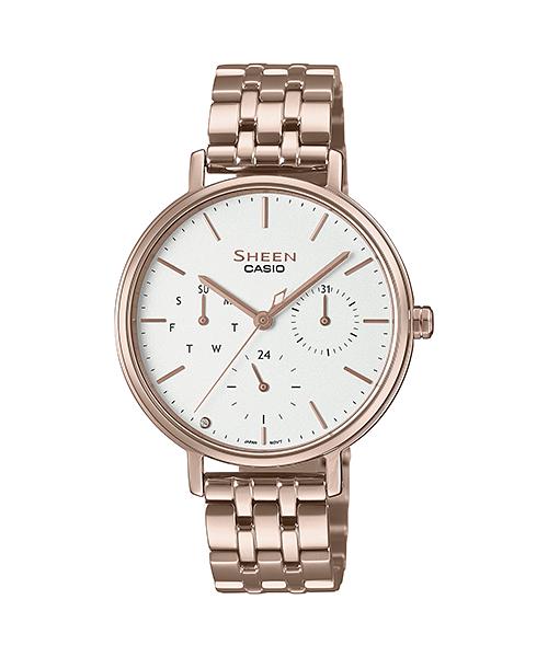 

Casio Men s Stainless Steel 50M Water Resistant Analog Quartz Watch SHE-4541CG-7A белый