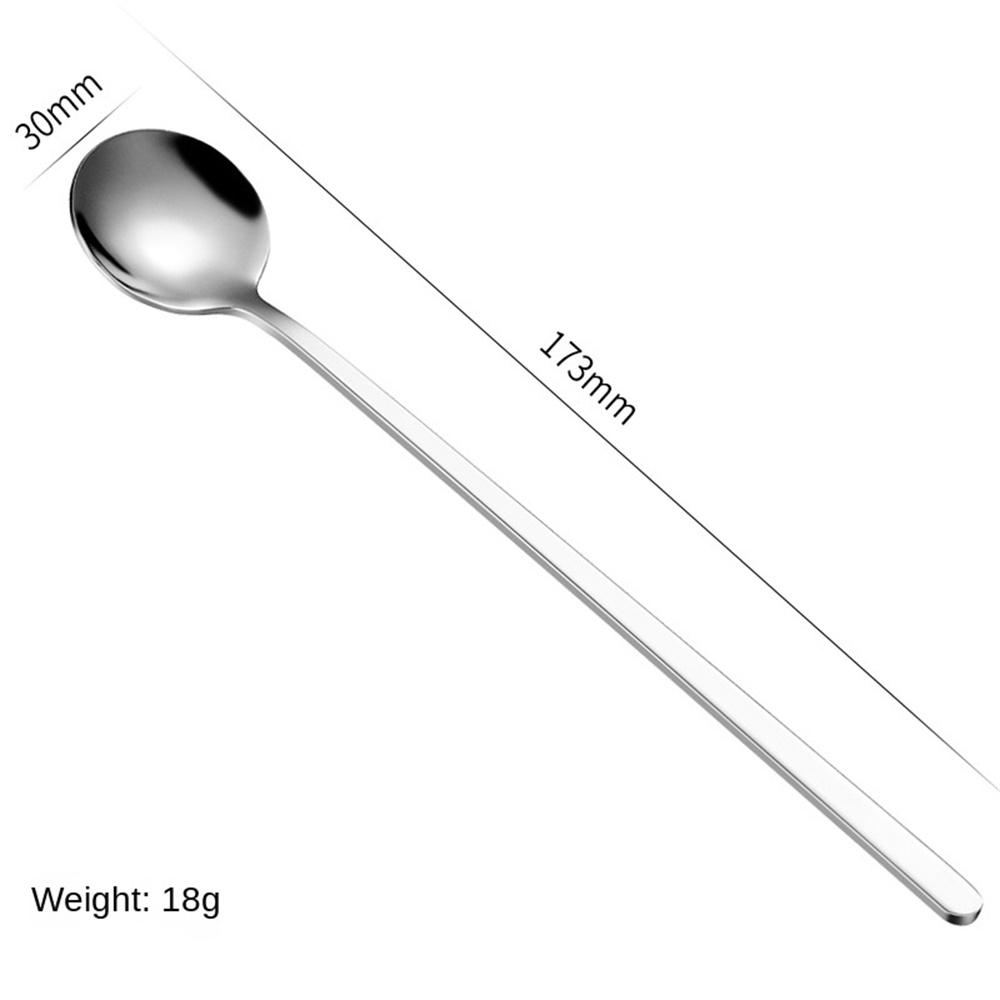 Stainless Steel Round Spoon Bird's Nest Tremella Spoon Honey Dessert Wedding Ceremony Mixing Spoon Coffee Spoon