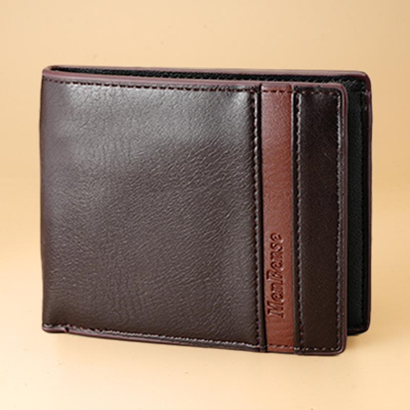 New Men'S Practical Wallet Men'S Short Wallet Youth Wallet Large Capacity Durable Wallet