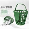 Golf Portable Basket with 50 Balls, Eco Friendly PP Serving Basket with Ball Frame Golf Accessories QK007