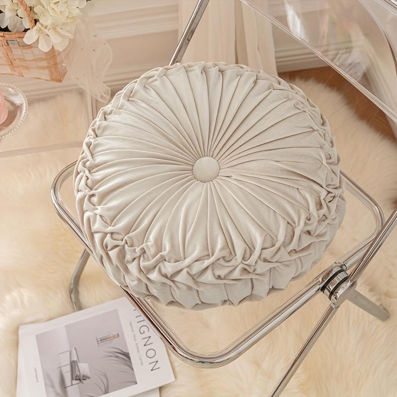 1pc Pumpkin Pillow Solid Color Velvet Pillow Living Room Round Futon Bay Window Cushion Tatami Sofa Pillow Home Decoration 3190₽