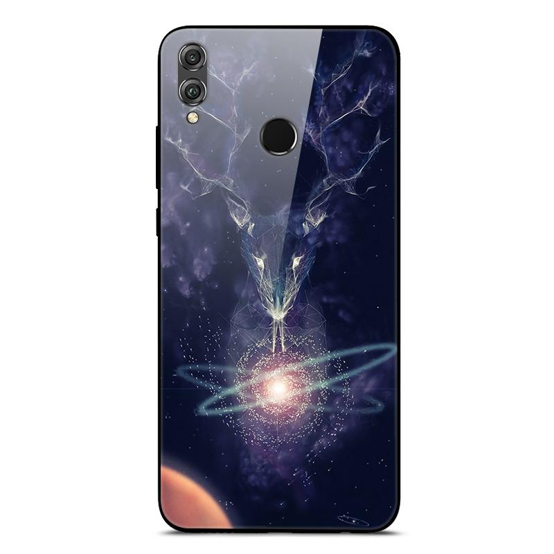 Tempered Glass Case For Huawei Honor 8X Case Phone Cover Bumper on Honor 8X JSN-L21 8 X Honor8X Case Hard Back Cover Cute Fundas
