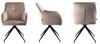 MARKO swivel chair upholstered in ecru fabric