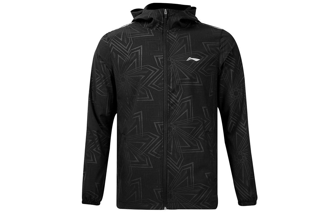 Li Ning Jackets Men s Black Hooded Moderate Reversible AYYR001-1 M
