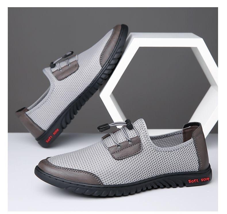 Men Breathable Mesh Soft Sole Slip On Casual Summer Work Sandals