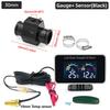 12V/24V Car Digital Water Temperature Gauge Water Temp VOLT Volmeter Joint Sensor Adapter 26-40MM(Optional) For Auto Trucks