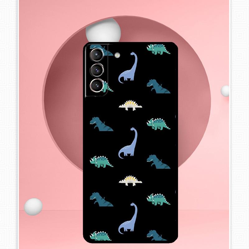 Dinosaur Pattern Case For Samsung Galaxy S24 Ultra S20 S21 S22 S23 S25 Ultra S9 S10 Plus S25 FE Cover Funda