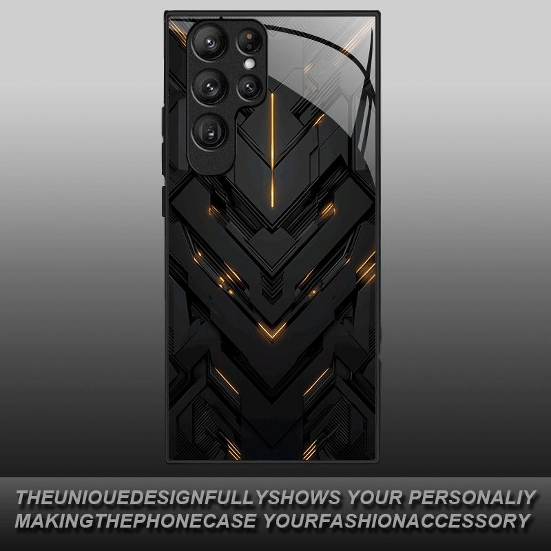 SimplicityTrend Exquisite Luxury High-end PhoneCase Glass PhoneCase for Samsung Galaxy S26 S25 S24 S23 S22 S21 FE,Ultra,Plus