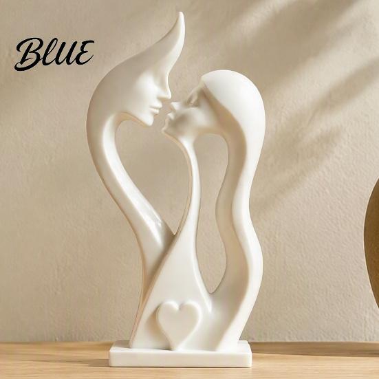 Creative Romantic Presents Lover Statue Abstract Figurine Couple for Birthday Modern Minimalist Home Decor Love Sculpture Artistic Embrace Figurines