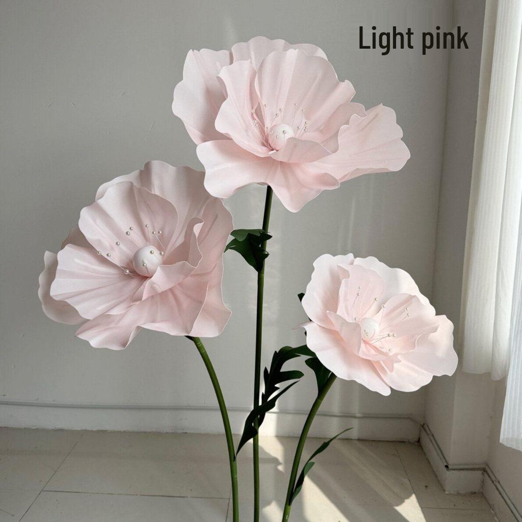 Large Foam Paper Flower Stands for Wedding, Event, or Window Display Decor