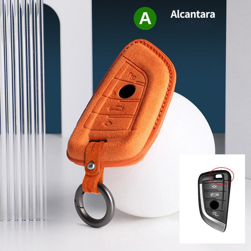 Car Key Case Cover Shell For BMW X1 X5 X6 1 2 3 5 7 Series F15 F16 F20 F22 F30 F32 G30 Auto Keychain Protectors Accessories