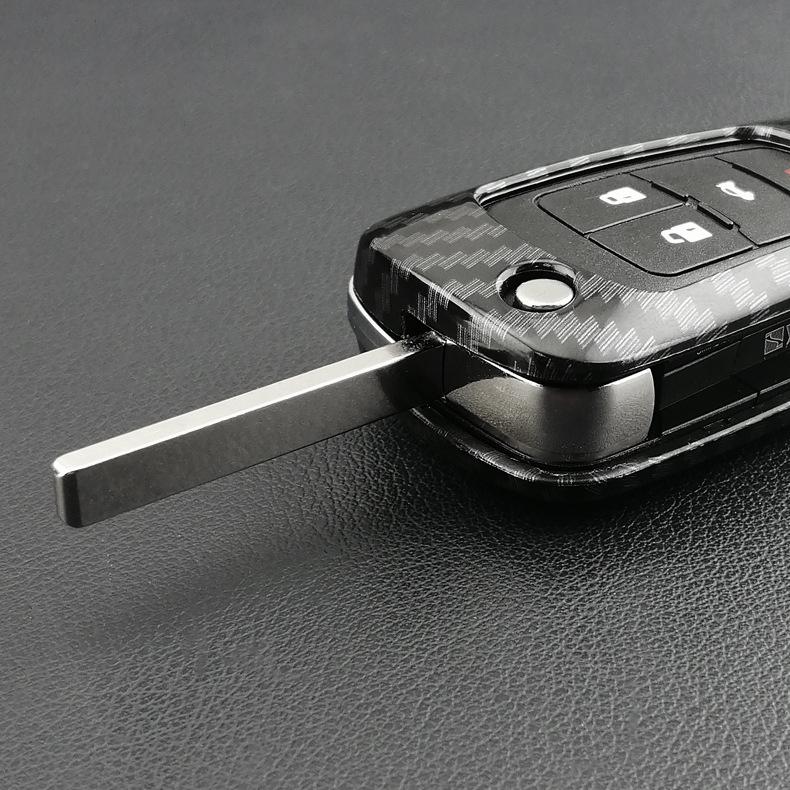 Compatible Key Shell for Chevrolet Cruze, Malibu, and Buick Regal Remote (Folding, New/Old Models)