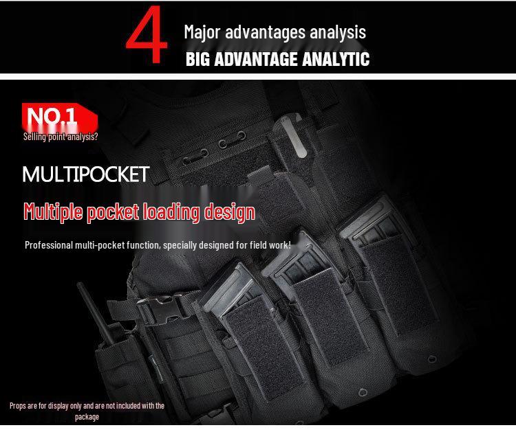 Amphibious Tactical Outdoor Sports Vest & Multifunctional Backpack Plate Carrier.