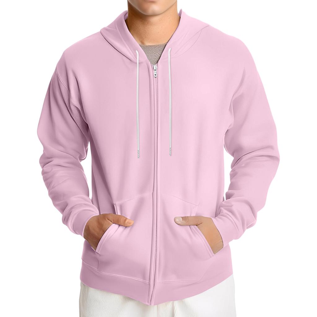 Men's Loose-fitting Casual Hooded Drawstring Jacket