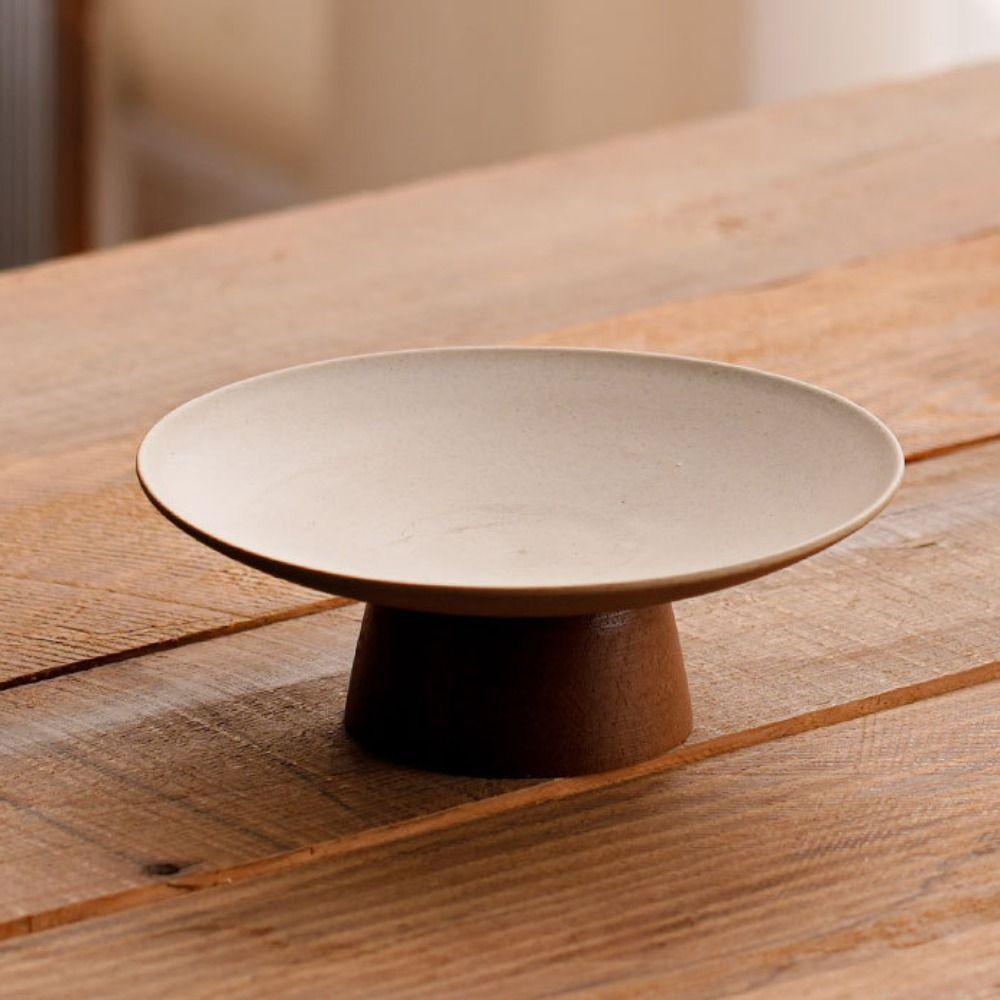 Durable Storage Tray Ceramic Fruit Plate Tableware Dessert Tray  Dim Sum