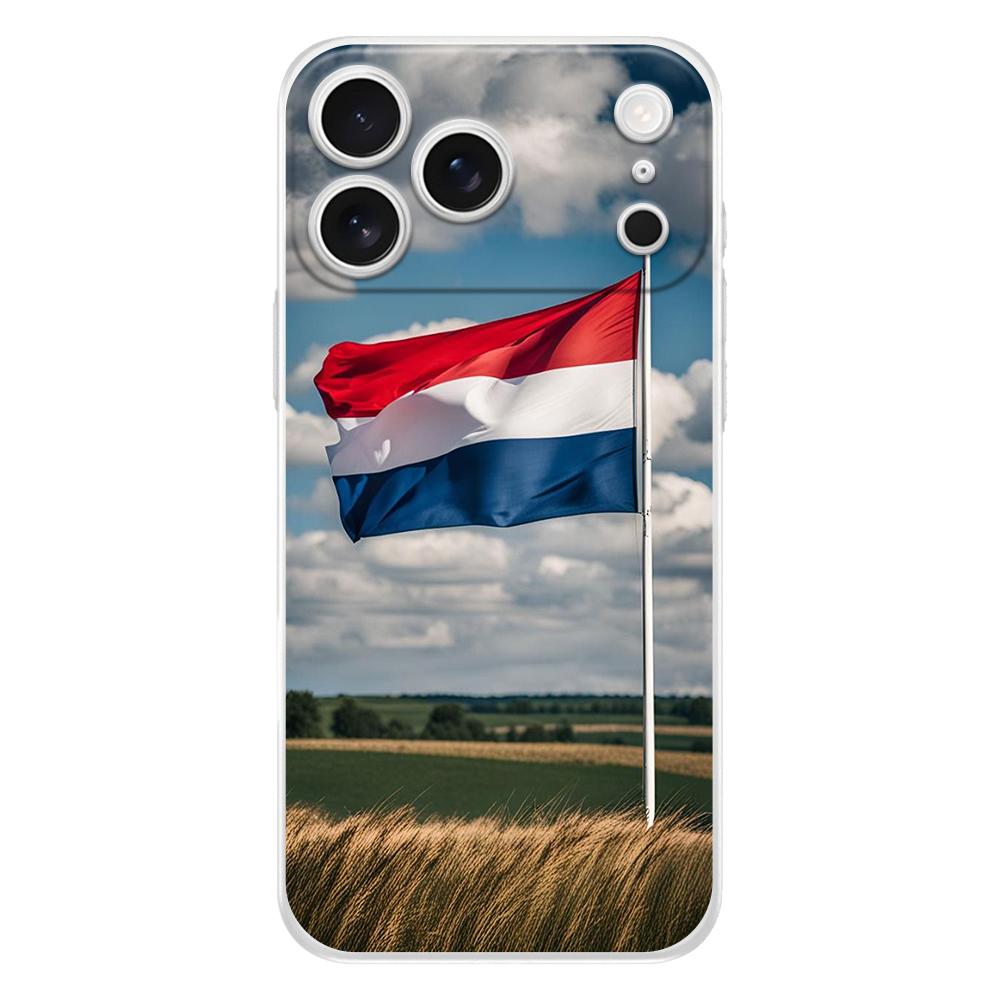 Soft Clear TPU Phone Case For iPhone 17 Air 16E 16 11 15 14 Pro MAX 12 13 7 8 Plus SE Easter Cover Protection Dutch Flag