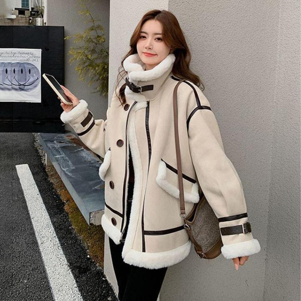 Warme Jacke für Damen, Herbst und Winter, bequeme, weiche, verdickte Jacke, schlanke, lässige, vielseitige Jacke