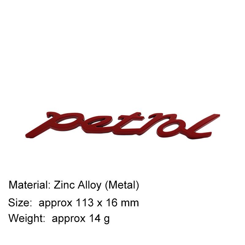 Auto Styling 3D Benzin TURBODIESEL Öl Metall Chrom Zinklegierung Emblem Logo Auto Plakette Karosserie Kofferraum Kotflügel Emblem Autozubehör