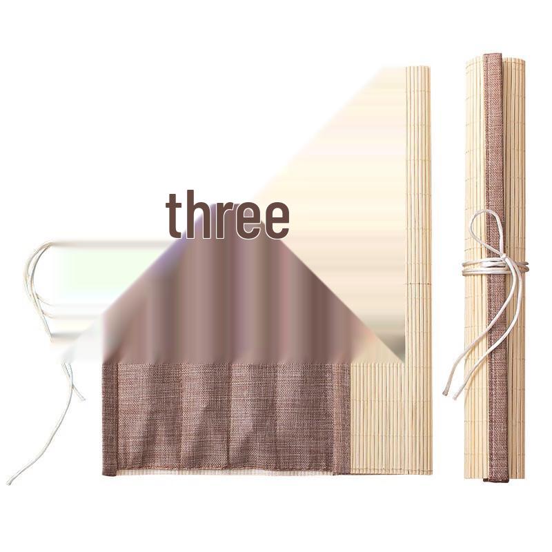 Bamboo Calligraphy Brush Roll with Cloth Bag
