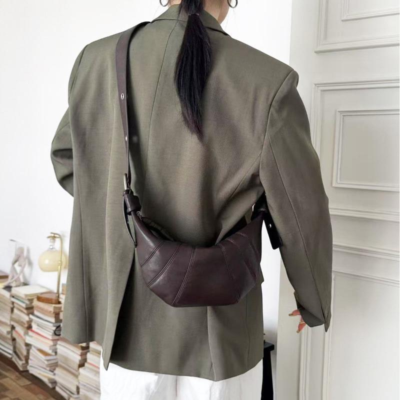 Niche Design Croissant Bag Crossbody Dumpling Bag Women's Versatile Casual Lazy Relaxation Shoulder Bag Crescent Armpit Bag