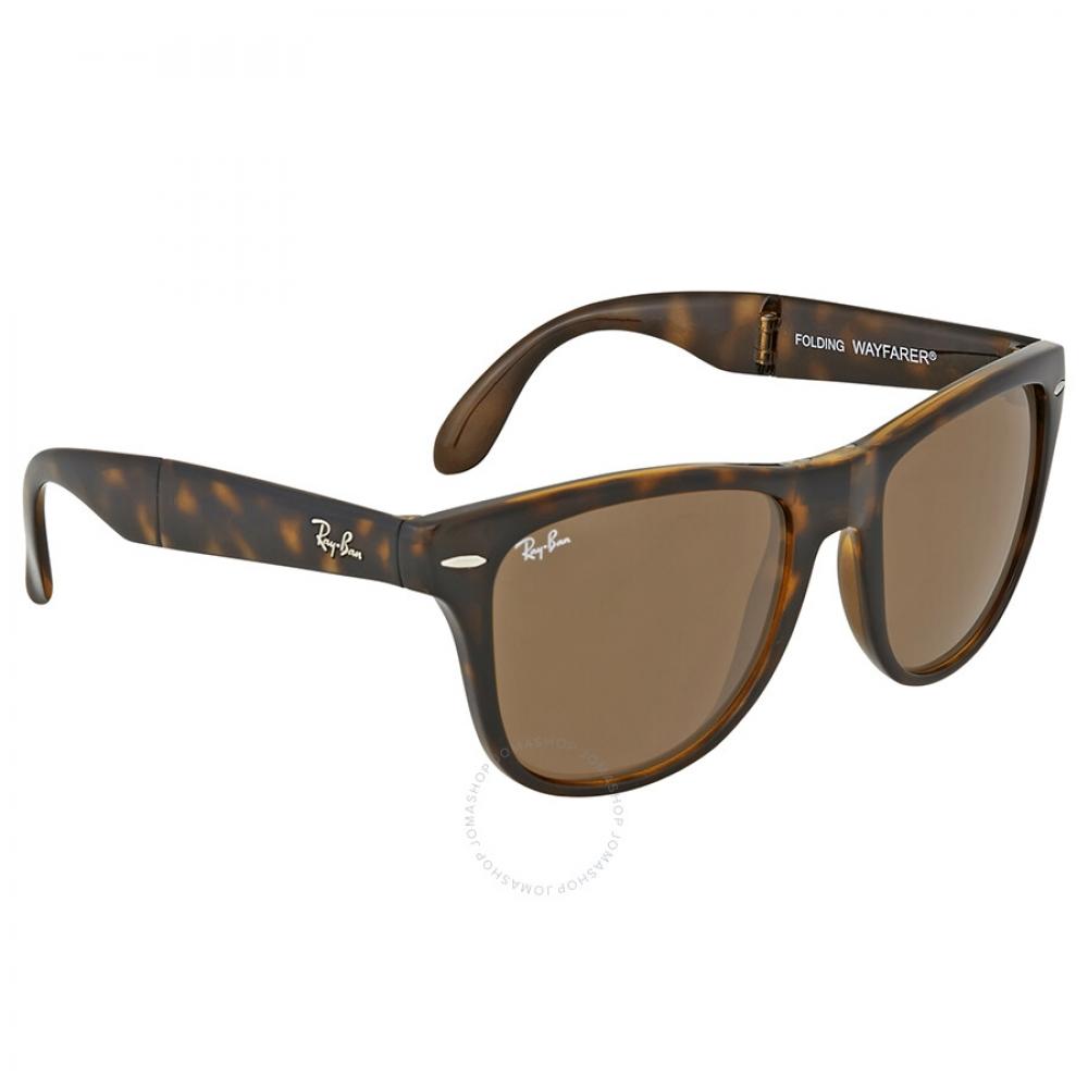 Ray Ban Wayfarer Folding Classic Brown B 15 Unisex Sunglasses rB4105 710 54