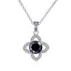 Bague Ringen 1ct VVS D Color Moissanite Pendant Necklace Women's 925 Sterling Silver Lucky Clavicle Chain Valentine's Day Gift